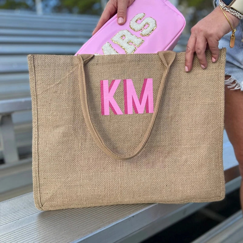 Personalized Name Jute Tote Bag Custom Beach Vacation Accessories Wedding Bachelorette Party Decoration Supplies Birthday Gifts Peaceful Pleasures Health and Wellness CUSTOM A-2 30x30x10cm