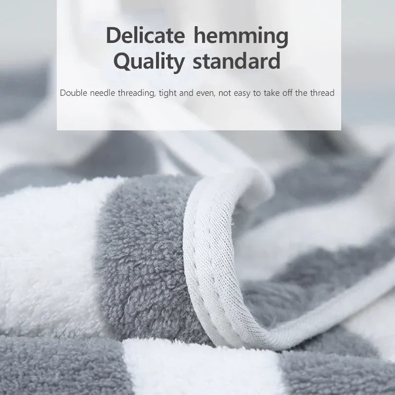 Striped Towel Set – Soft Quick-Dry Bath & Hand Towels