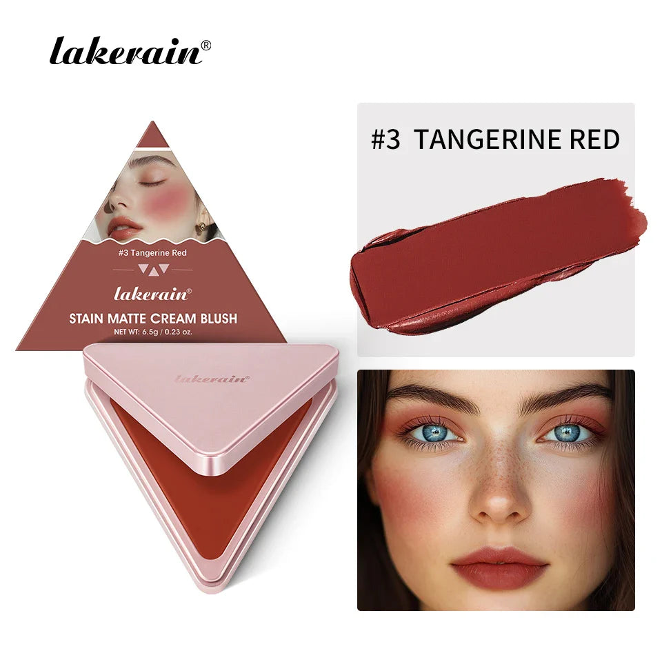 Lakerain 2-in-1 Cream & Powder Blush – High Pigment, Long-Lasting