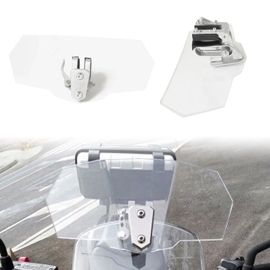 Universal Motorcycle Windshield Extension Clamp-On Deflector Windshield Deflector Oasis Select