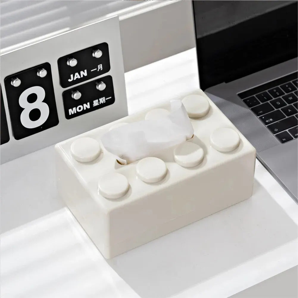 Building Block Tissue Box – Desktop & Wall Mount Holder