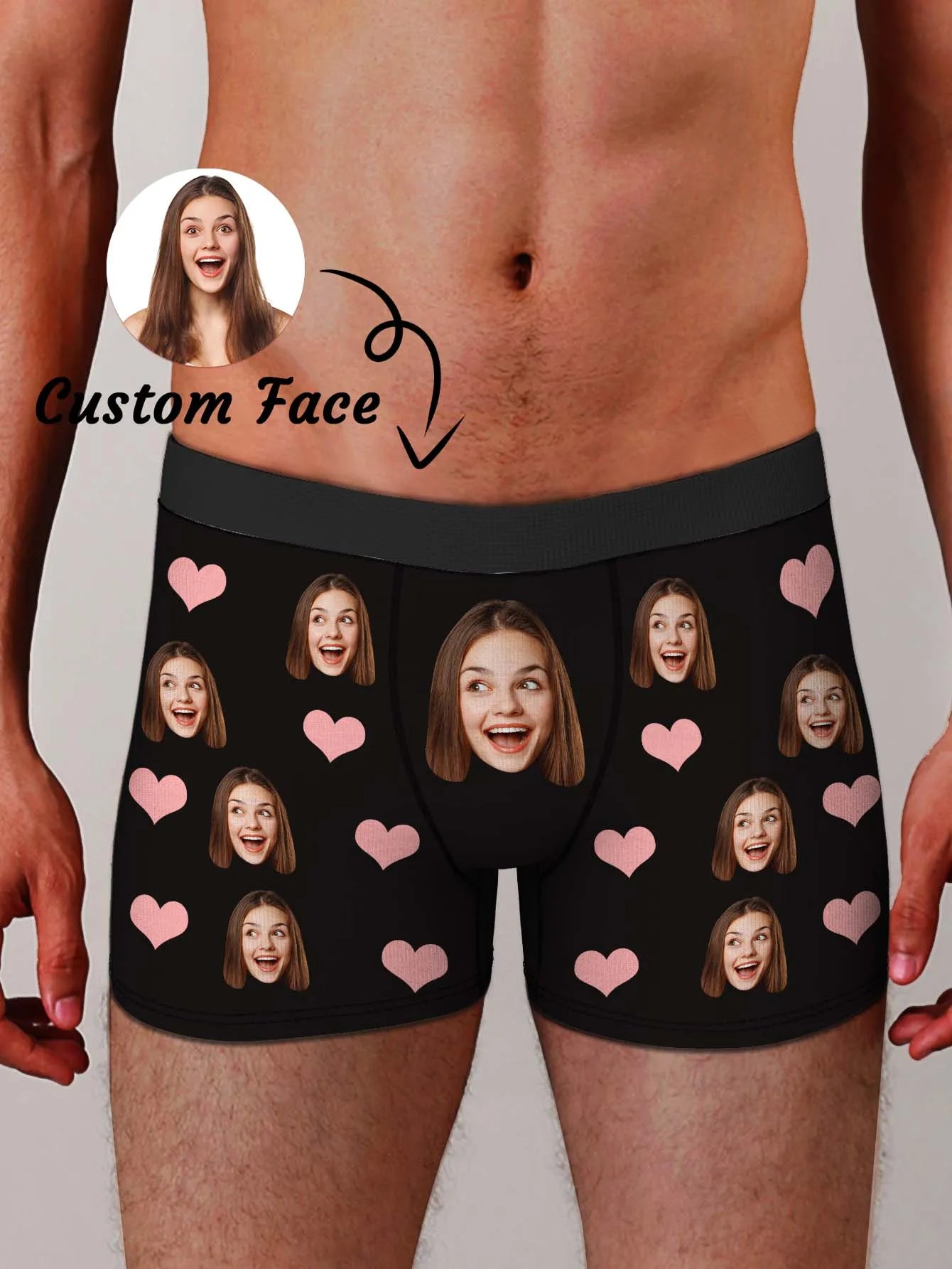 Custom Valentine Day Boxers For Men Personalized Men Underwear Custom Boxer Briefs Funny Face Gift For Boyfriend Husband Peaceful Pleasures Health and Wellness