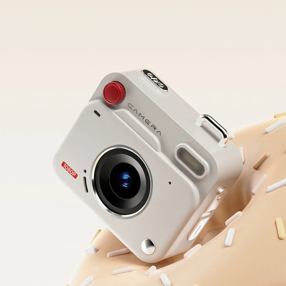 HD Retro Mini Digital Camera – 48MP, 1080P, Flash & Keychain