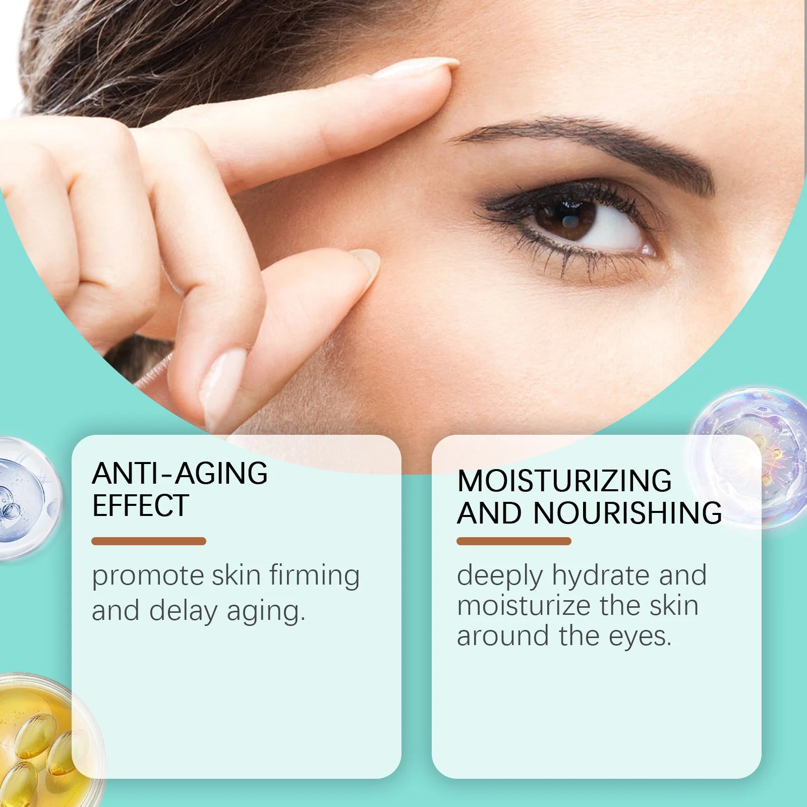 Anti-Aging Eye Cream Remove Fine Lines Dark Circles Improve Puffiness Restore Elasticity Moisturize Firm Brighten Eye Skin Care Peaceful Pleasures Health and Wellness