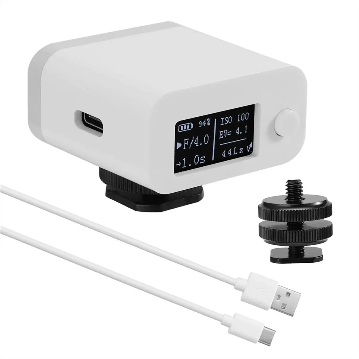 M08 Light Meter Camera Set-top Reflection Cold Shoe Fixing Photometer