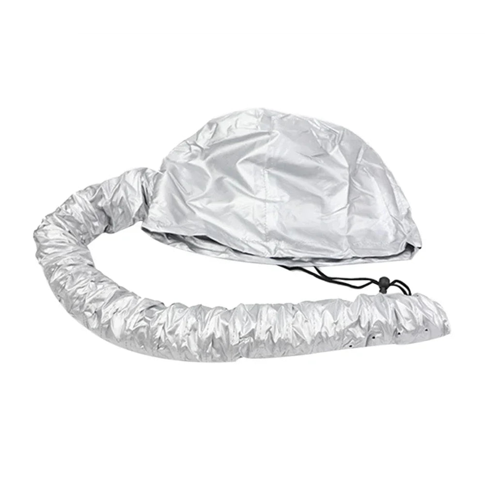 2pcs Portable Adjustable Soft Hair Drying Cap Bonnet Hood Hat for Women, Home & Hairdressing Salon Supply, Peaceful Pleasures Health and Wellness WHITE
