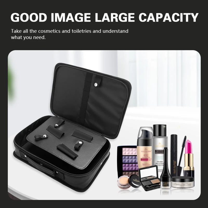 Barber Large Capacity Waterproof Storage Box Salon Beauty Hair Cutting Tools Case Salon Multifunctional Portable Suitcase Tools Peaceful Pleasures Health and Wellness