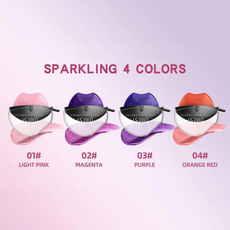 Lazy Pearl Lipstick – Pearlescent, Moisturizing & Waterproof