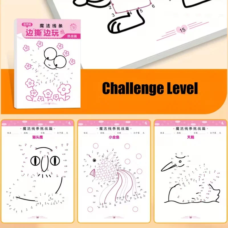 Activity Book Magic Line Maze Workbook Enhancing Focus Coordination