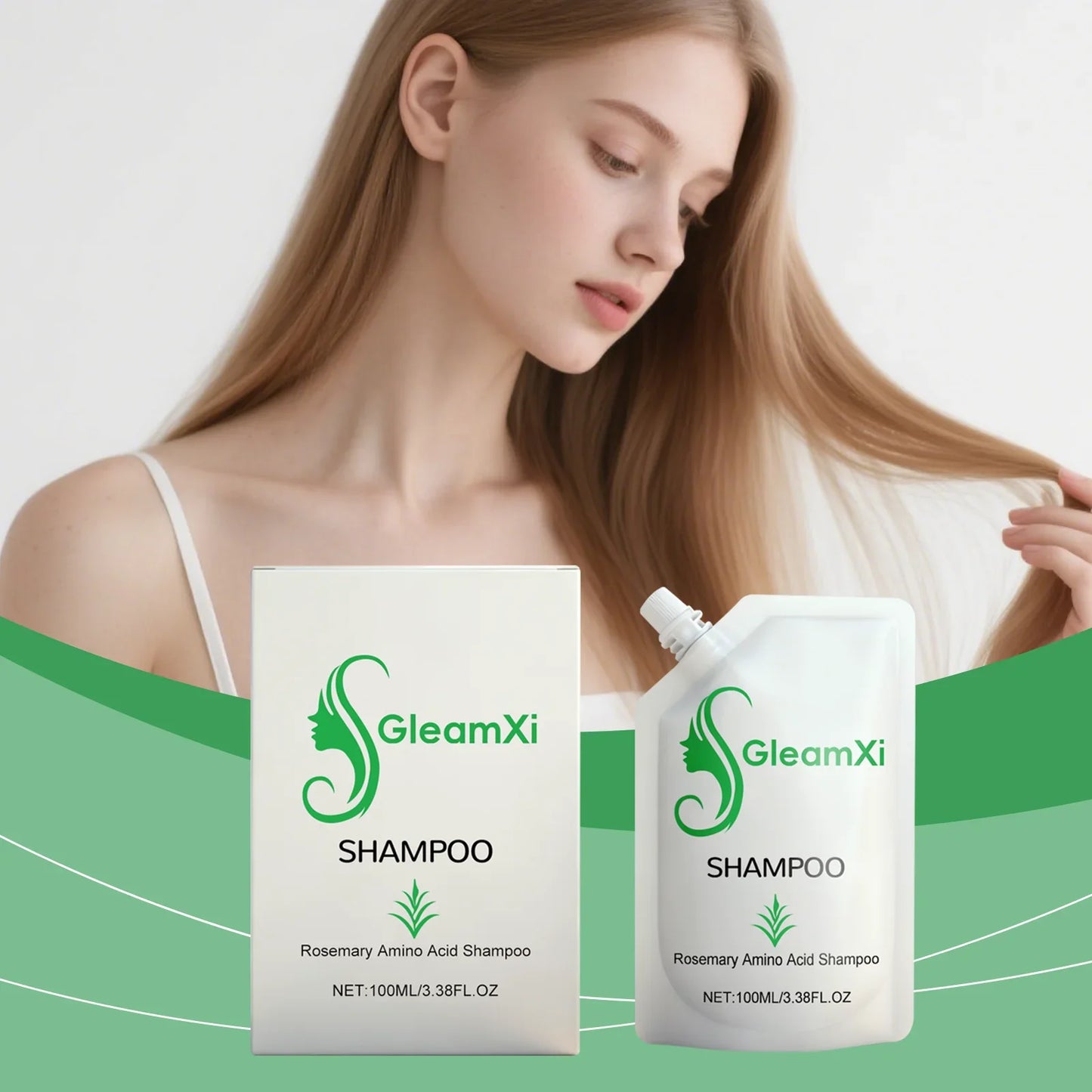 Gleamxi Rosemary Shampoo – Hair Growth & Scalp Oil Control
