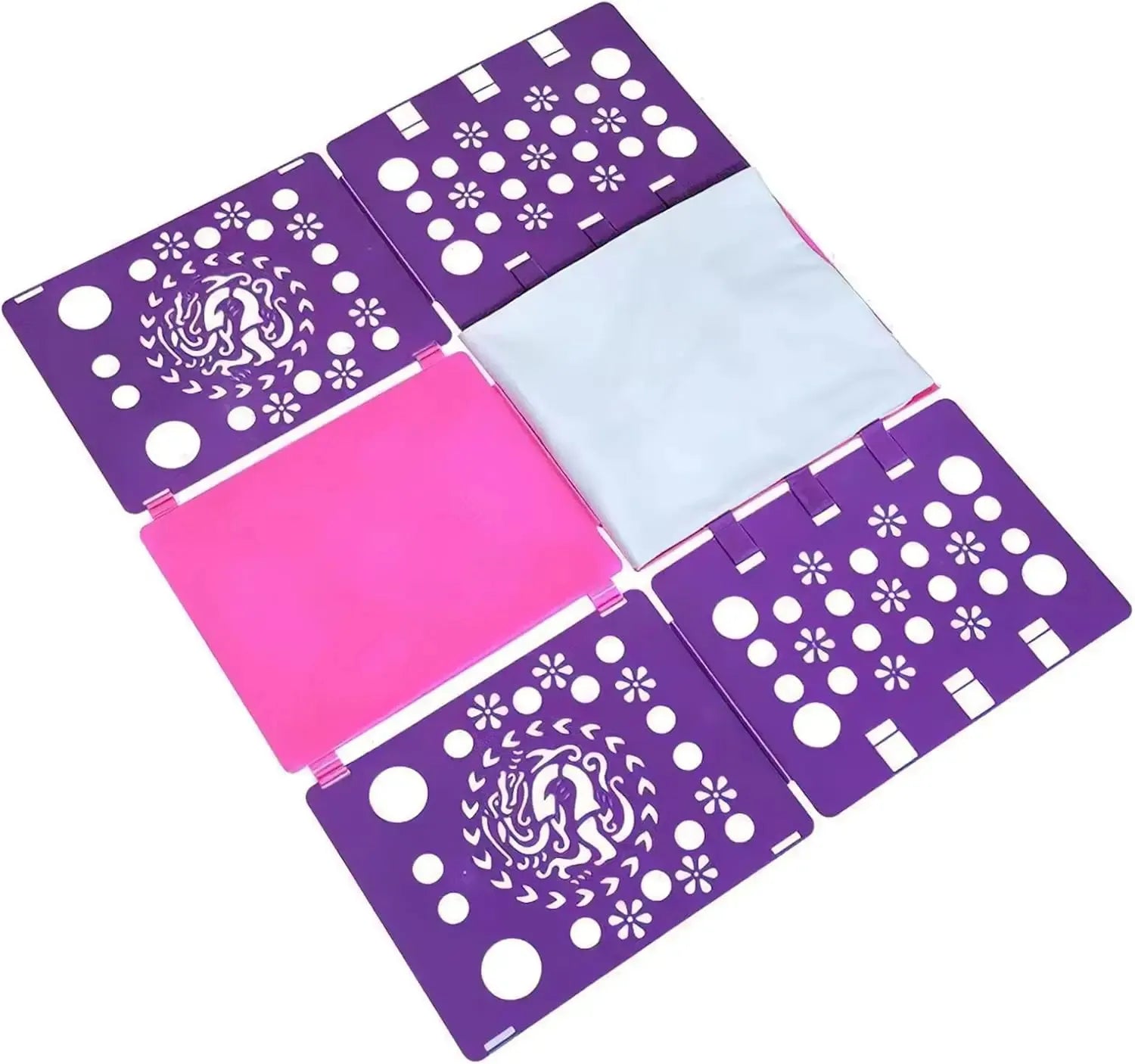 T-Shirt Folding Board Durable Flip Fold Clothes Folder Save Time Easy to Fast Plastic Clothes Folding Boards for Adults Peaceful Pleasures Health and Wellness