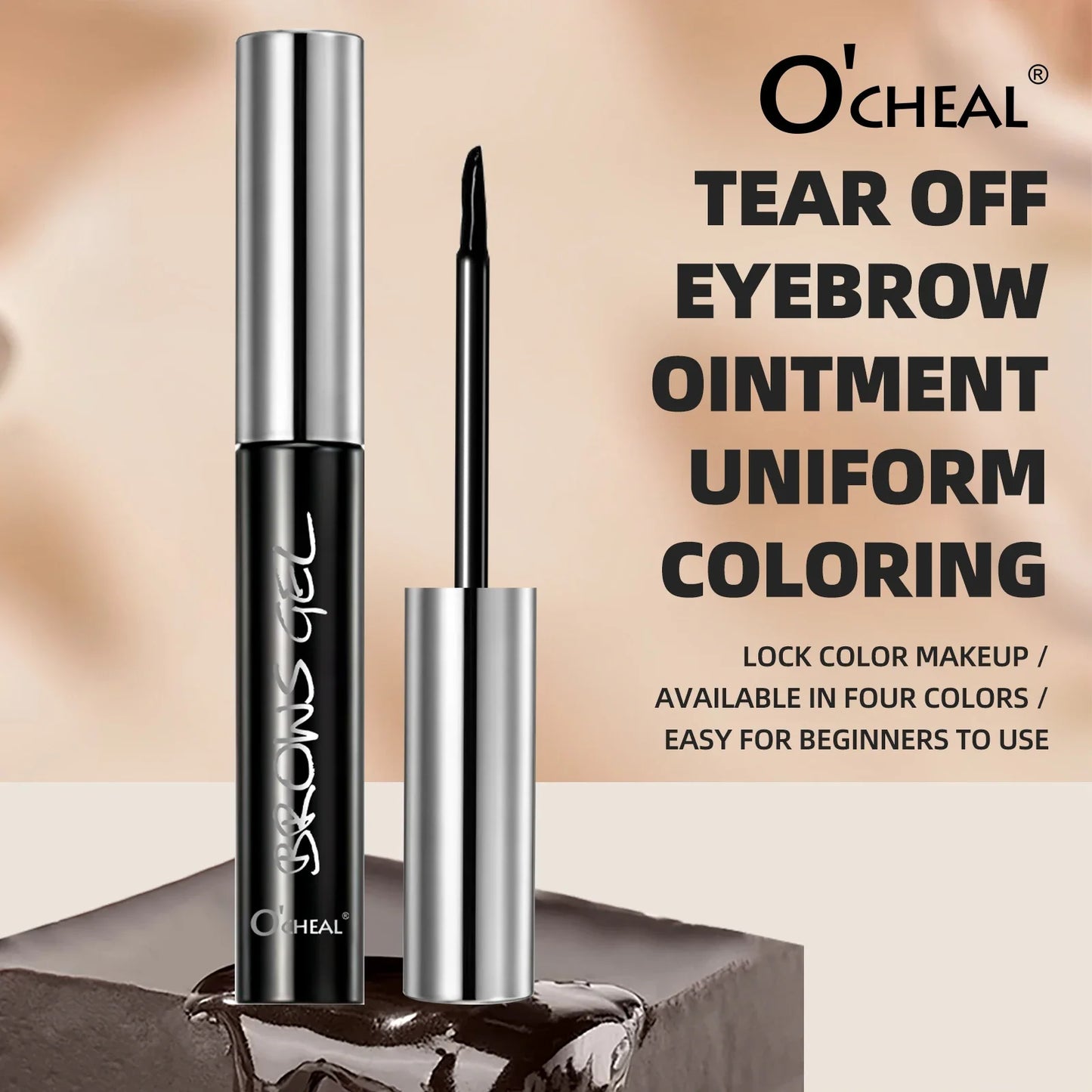 O'Cheal Peel-Off Eyebrow Gel | Waterproof Semi-Permanent Tint
