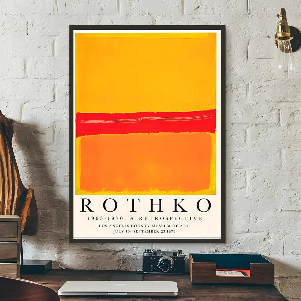 Wall Art Matisse Mark Rothko Poster High-definition posters, wall art for living room and home decor. Modern home Peaceful Pleasures Health and Wellness White9 40X50cmNoframe