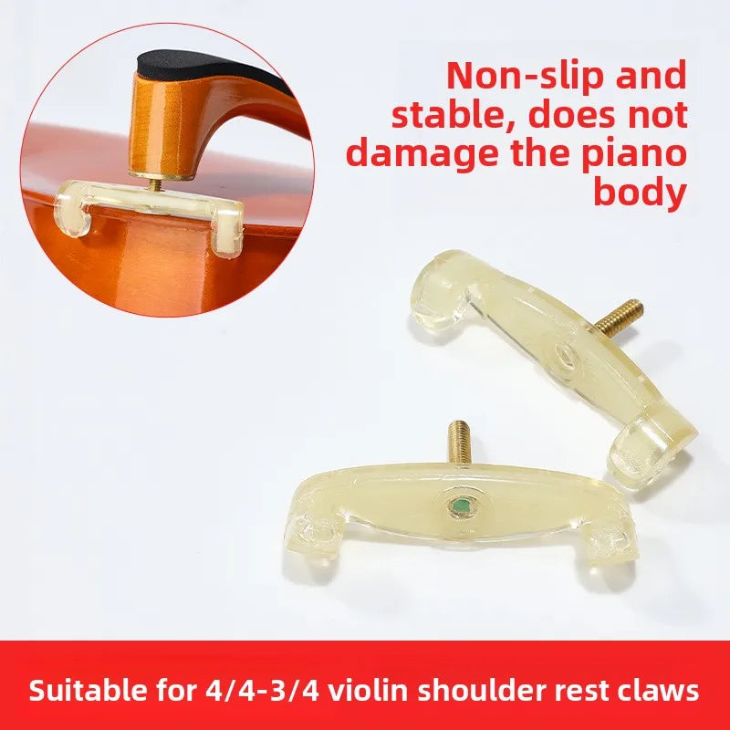 Violin Shoulder Bracket Foot Paw Extended Pad 4 4-3 Universal