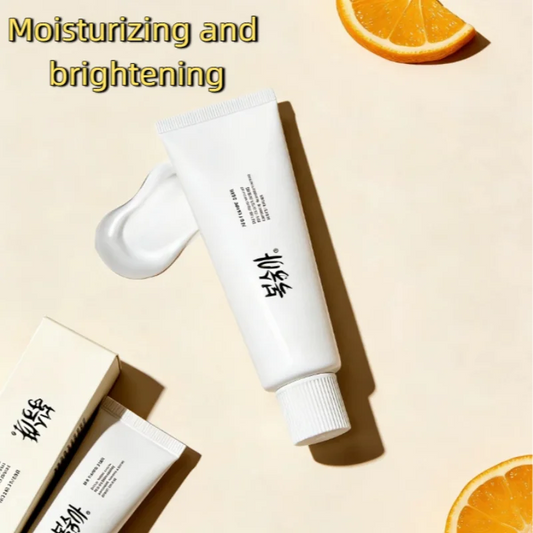Korean Rice Extract SPF50+ Makeup Base Cream | Brightening Tinted SPF Moisturizer Peaceful Pleasures Health and Wellness