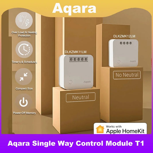 Aqara Single Channel Control Module T1 Zigbee 3.0 Wireless Relay Controller 1 Channel No Neutral Remote Work with Apple Homekit Peaceful Pleasures Health and Wellness