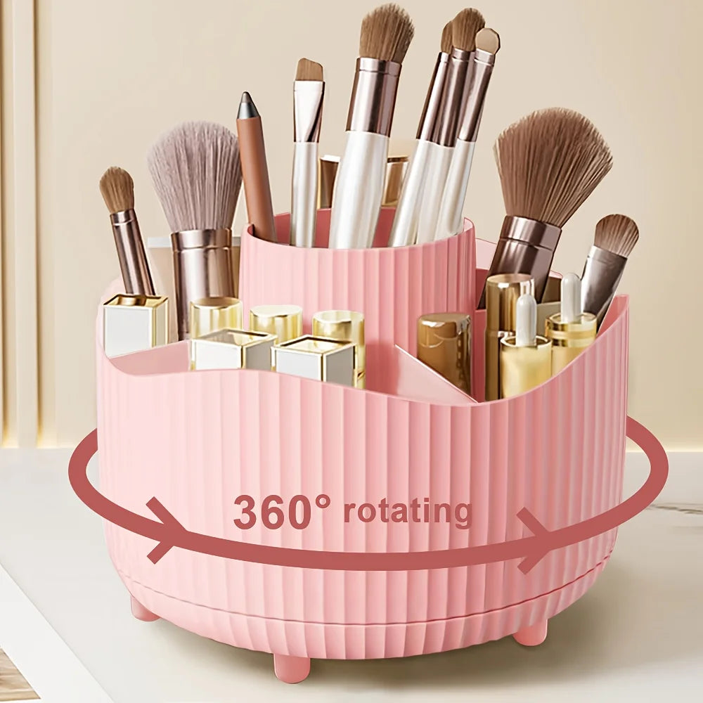 360° Rotating Makeup Organizer & Brush Holder | RUNTOIN