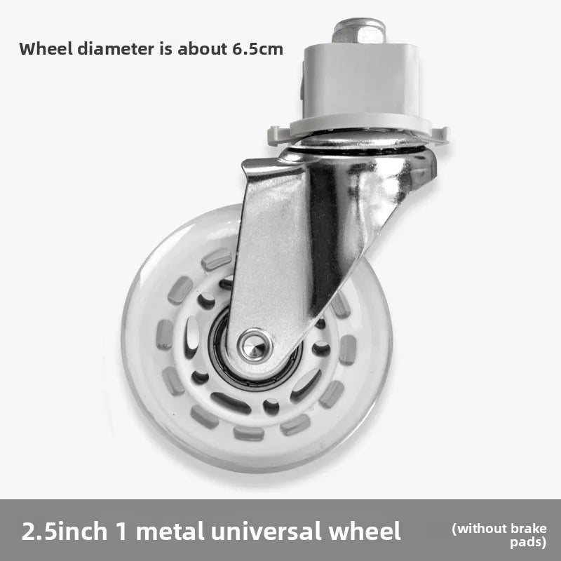2" Mute Office Chair Caster Wheels – Heavy-Duty Rubber Swivel