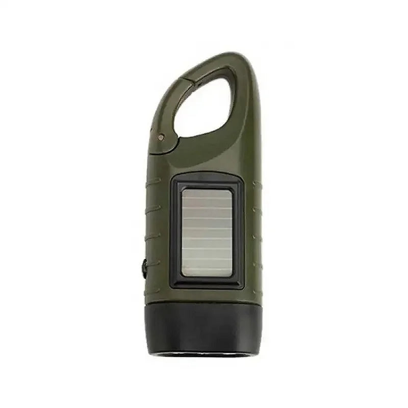Solar Hand Crank LED Flashlight – Emergency Dynamo Torch
