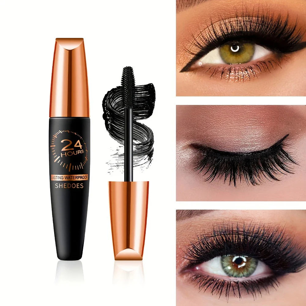 Waterproof Slim Black Mascara – Smudge-Proof Natural Lashes