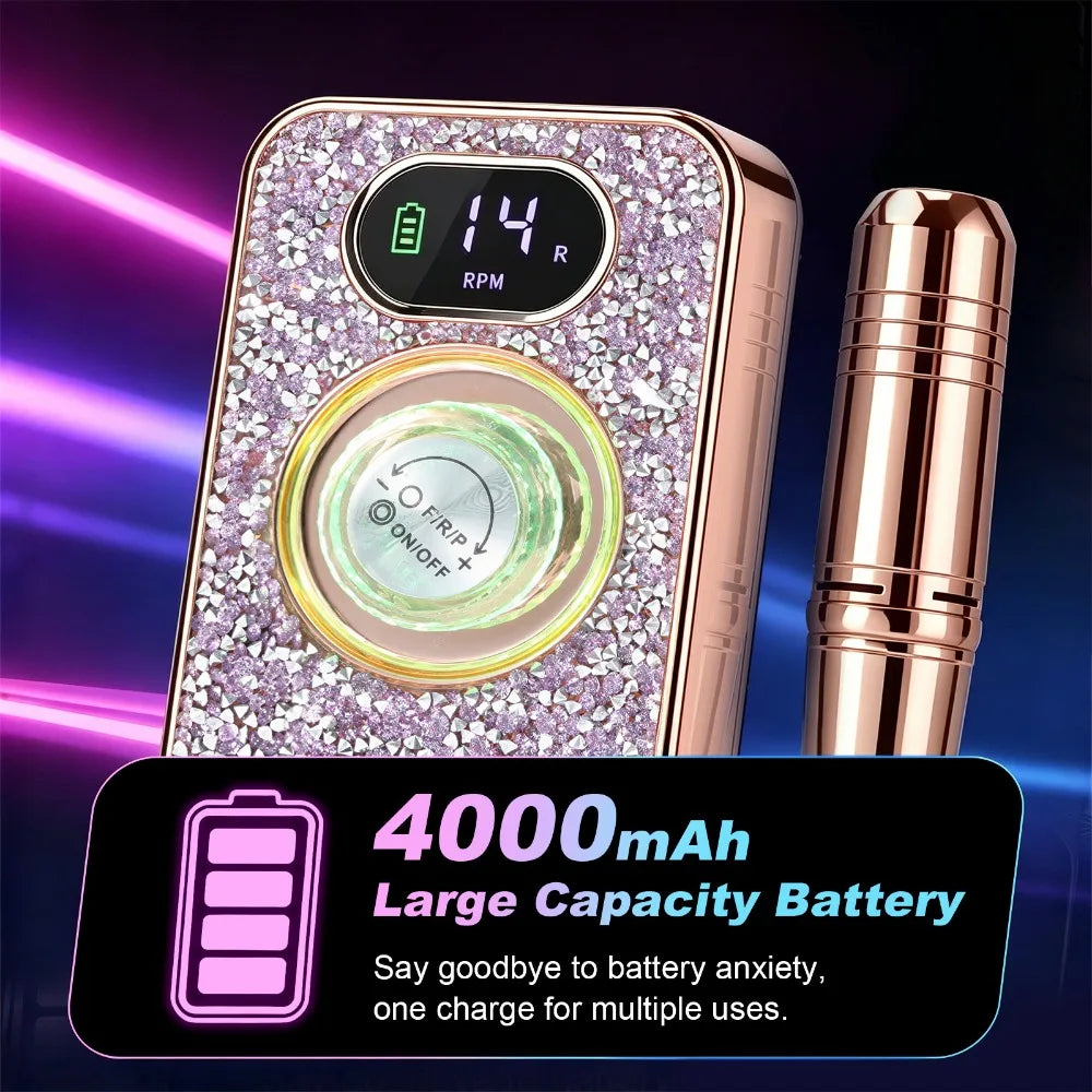 45000 RPM Professional Electric Nail Drill & Gel Polisher Machine