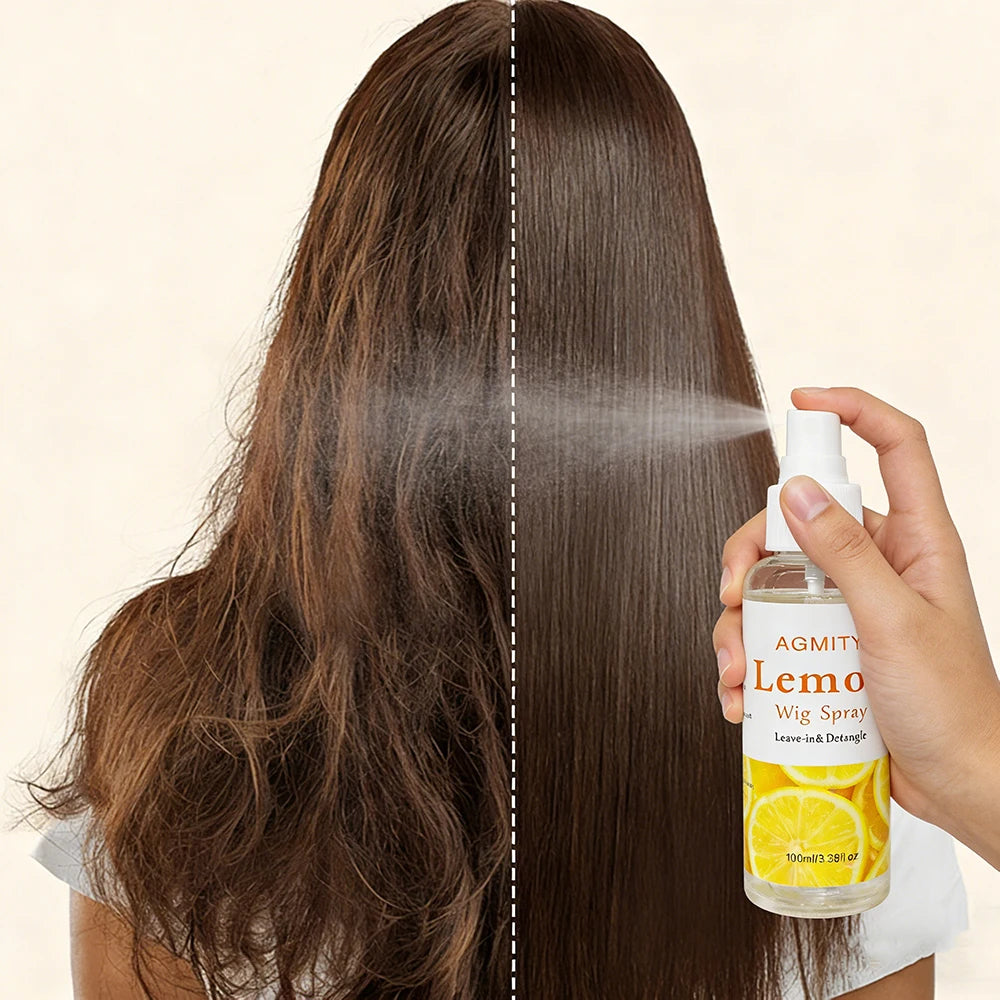 Lemon Scent Wig Care Spray – Leave-In Conditioner & Detangler