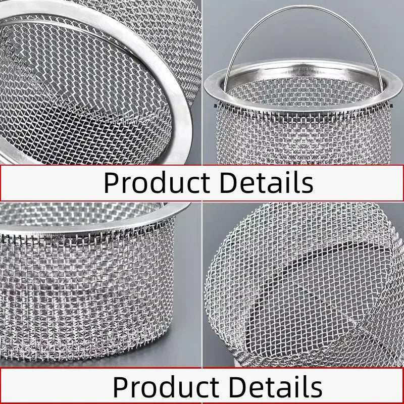 Stainless Steel Shower Drain Hair Catcher & Sink Strainer