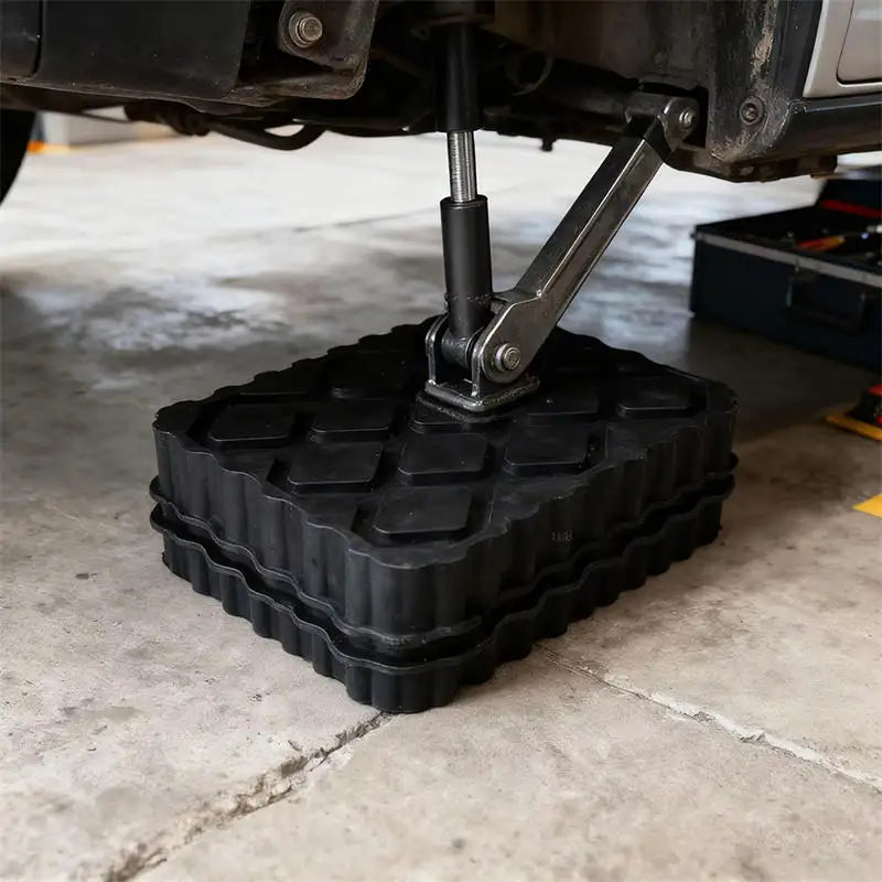 1/2Pcs Car Jack Rubber Pad Lift Blocks Floor Cars Parts Jacks Automotive Camper Stabilizer Pads Peaceful Pleasures Health and Wellness