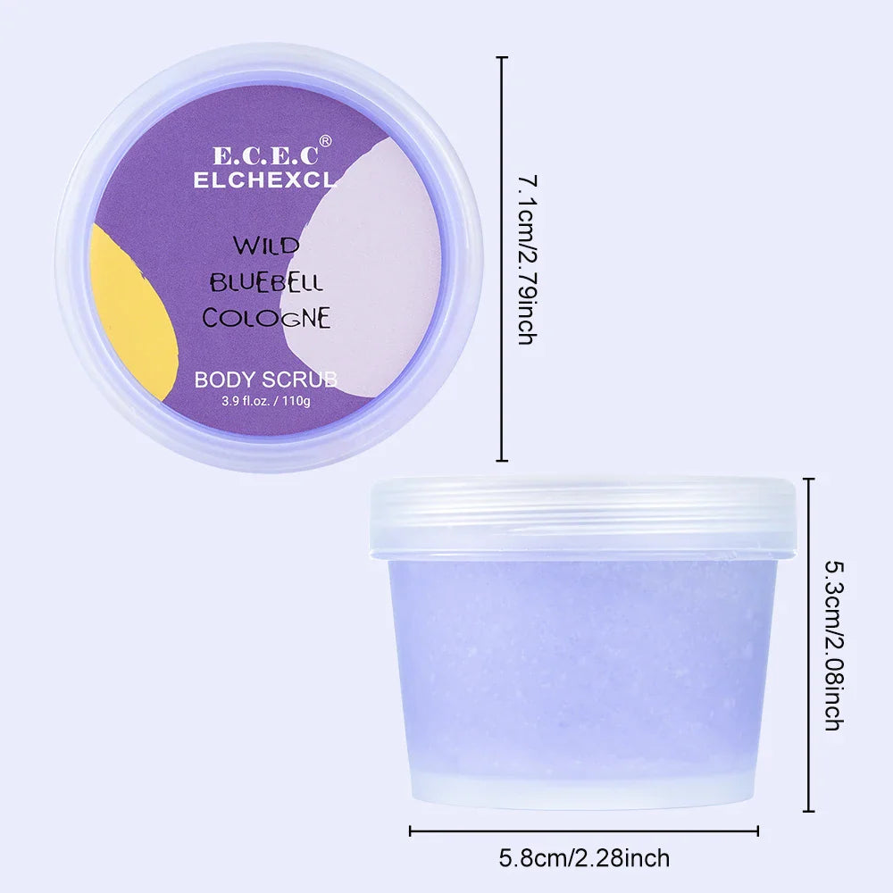 Amino Acid Blue Sugar Body Scrub – Exfoliating & Hydrating