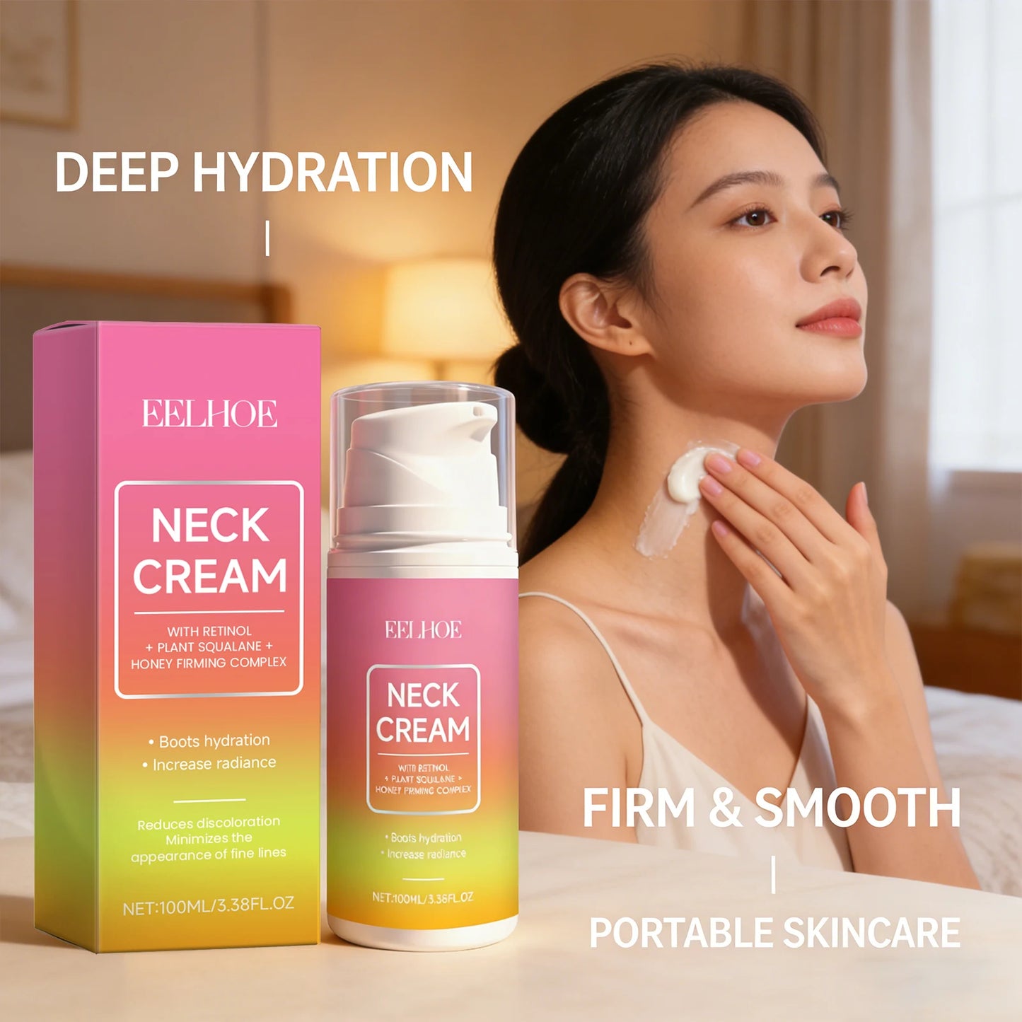 EELHOE Retinol Neck Cream – Firming, Brightening & Hydrating Neck Firming Cream Peaceful Pleasures Health and Wellness