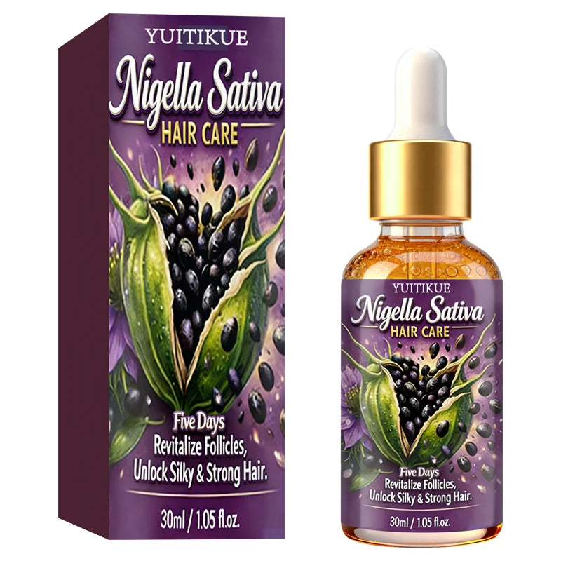 YUITIKUE Nigella Sativa Hair Care Oil | 5 Days Formula To Revitalize Follicles | For Silky, Strong & Healthy Hair 30ml Peaceful Pleasures Health and Wellness 1PC