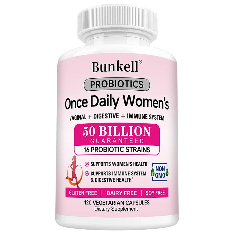 Women's Probiotic 50B CFU - Gut, Vaginal, Urinary & Immune Health Support, Promotes Nutrient Digestive Function & Overall Health Peaceful Pleasures Health and Wellness 120 count-1 bottle
