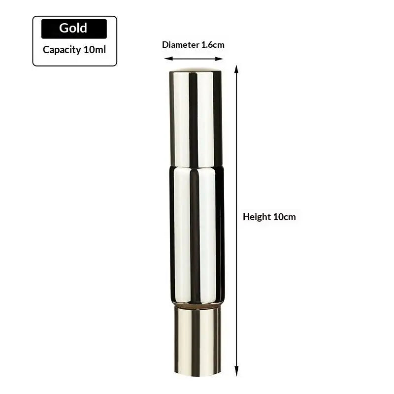 Dual Head Refillable Perfume Glass Bottle – Spray & Roller