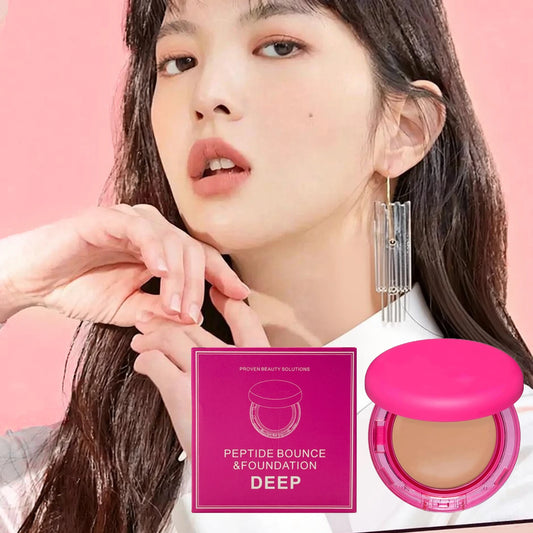 Peptide Bounce Balm Cover Spot Blemishes Waterproof Sweatproof Full Coverage Brighten Whitening Face Oil Control Balm Foundation Peaceful Pleasures Health and Wellness