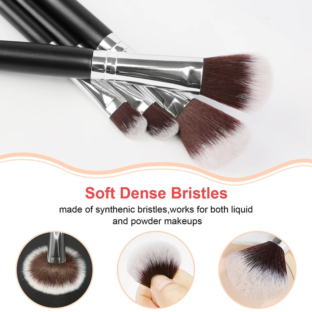RUNTOIN 24-Piece Professional Makeup Brush Set – Soft & Fluffy