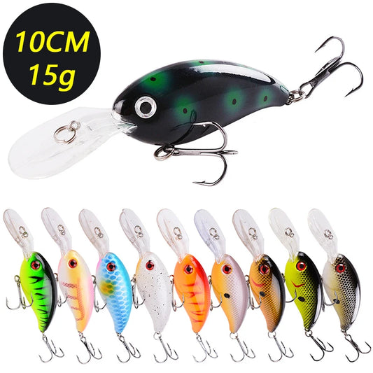 2026 For Angling Random 3/5/8PCS Mini Crank Fishing Lure Set 10CM/15G High Quality Swimbait Wobble Biomimetic Artificial Bait Peaceful Pleasures Health and Wellness