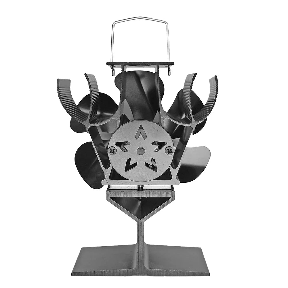 Heat Powered Stove Fan – 6-Blade Thermal Wood Burner Fan