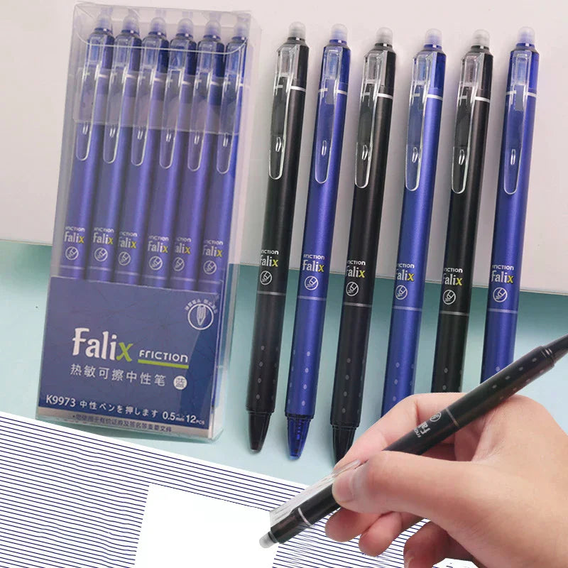 12-Pack 0.5mm Press Gel Pens – Smooth Writing School & Office