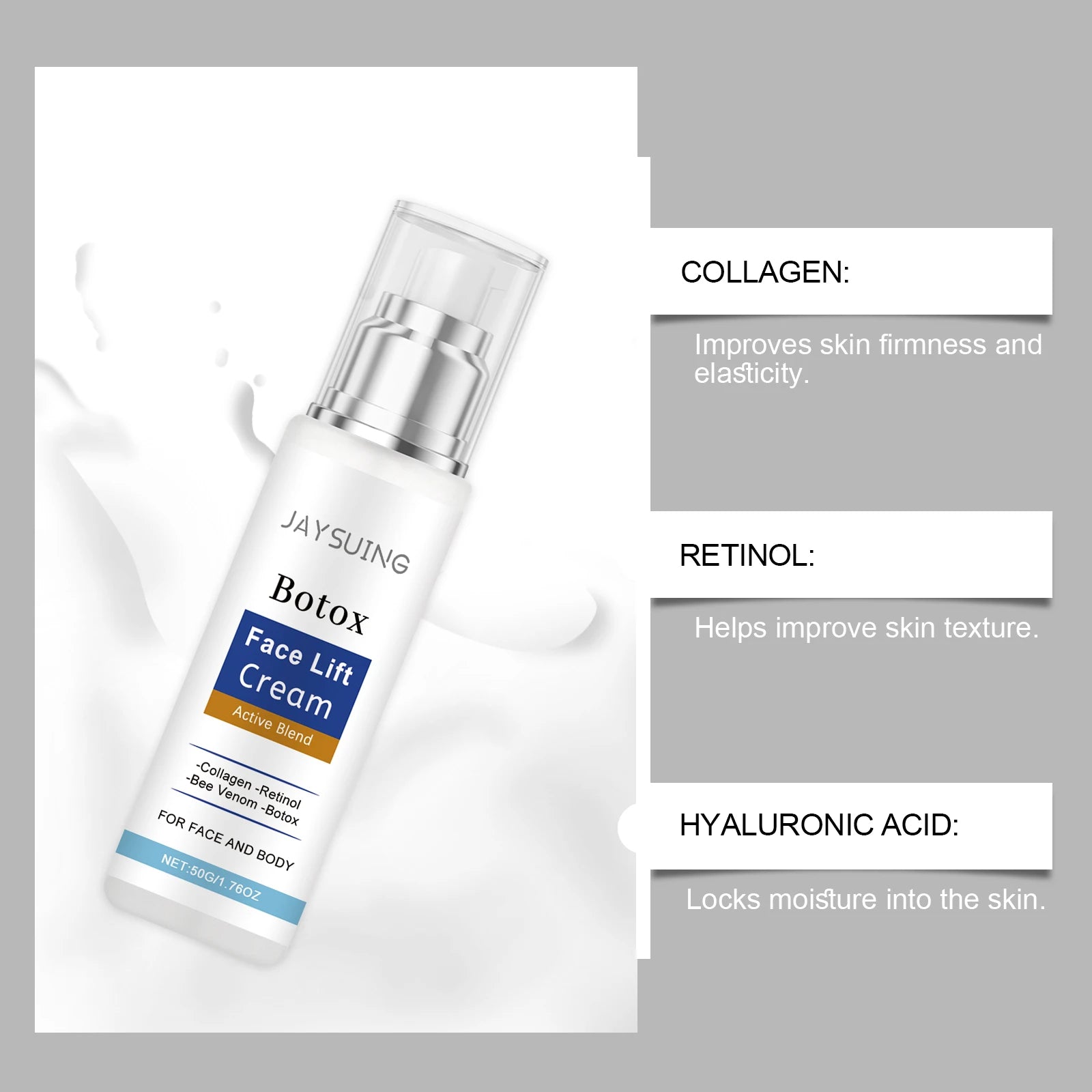 Firming Lift Moisturizer Collagen Infused Revitalizing Hydration Relieves Dry Skin Lightweight Bouncy Non Greasy Cream Peaceful Pleasures Health and Wellness