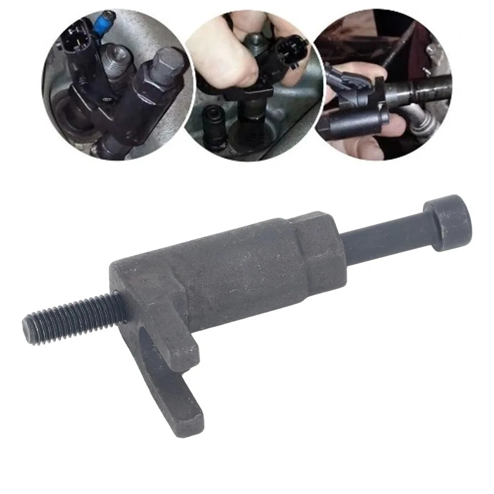 Diesel Injector Removal Tool Kit Carbon Steel Easy Efficient Fuel Injector Puller Disassembly Set Peaceful Pleasures Health and Wellness
