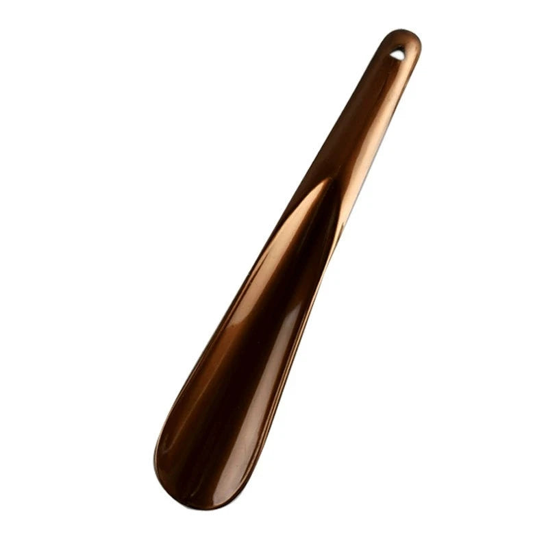 19cm Plastic Shoe Horn – Spoon Shape Shoe Lifter Shoe Horn Peaceful Pleasures Health and Wellness Dark Brown