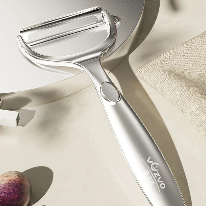 Stainless Steel Peeler Kitchen Potato Peeler Household Multifunctional Vegetable Fruit Peeling Tool Kitchen Accessories Peaceful Pleasures Health and Wellness