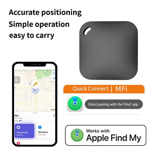 Smart Bluetooth GPS Tracker Work with Apple Find My APP ITag Anti Lost Reminder Device MFI Rated Locator Car Key Pet Kids Finder Peaceful Pleasures Health and Wellness