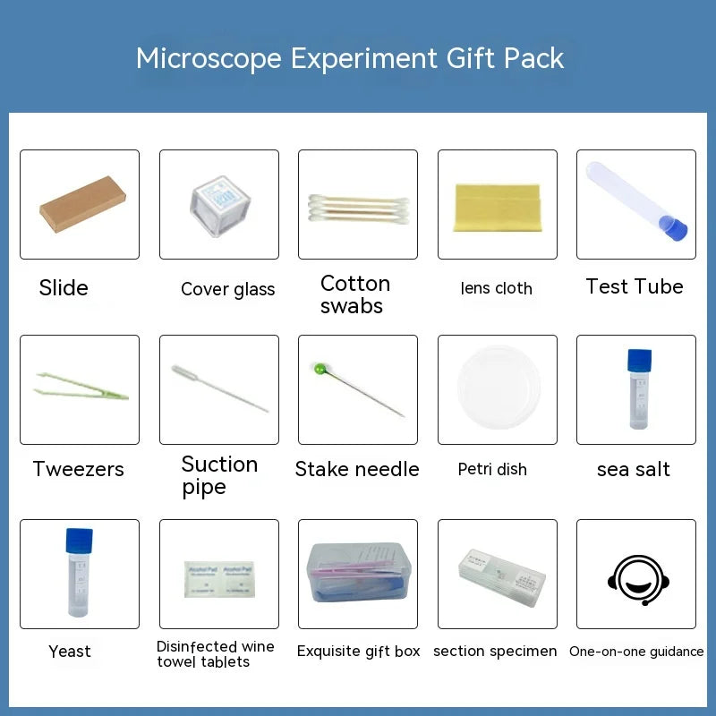 Microscopic Biology Teaching Experiment Accessories Gift Pack Animal and Plant Cell Slide Specimens Permanent Slice Specimens Peaceful Pleasures Health and Wellness