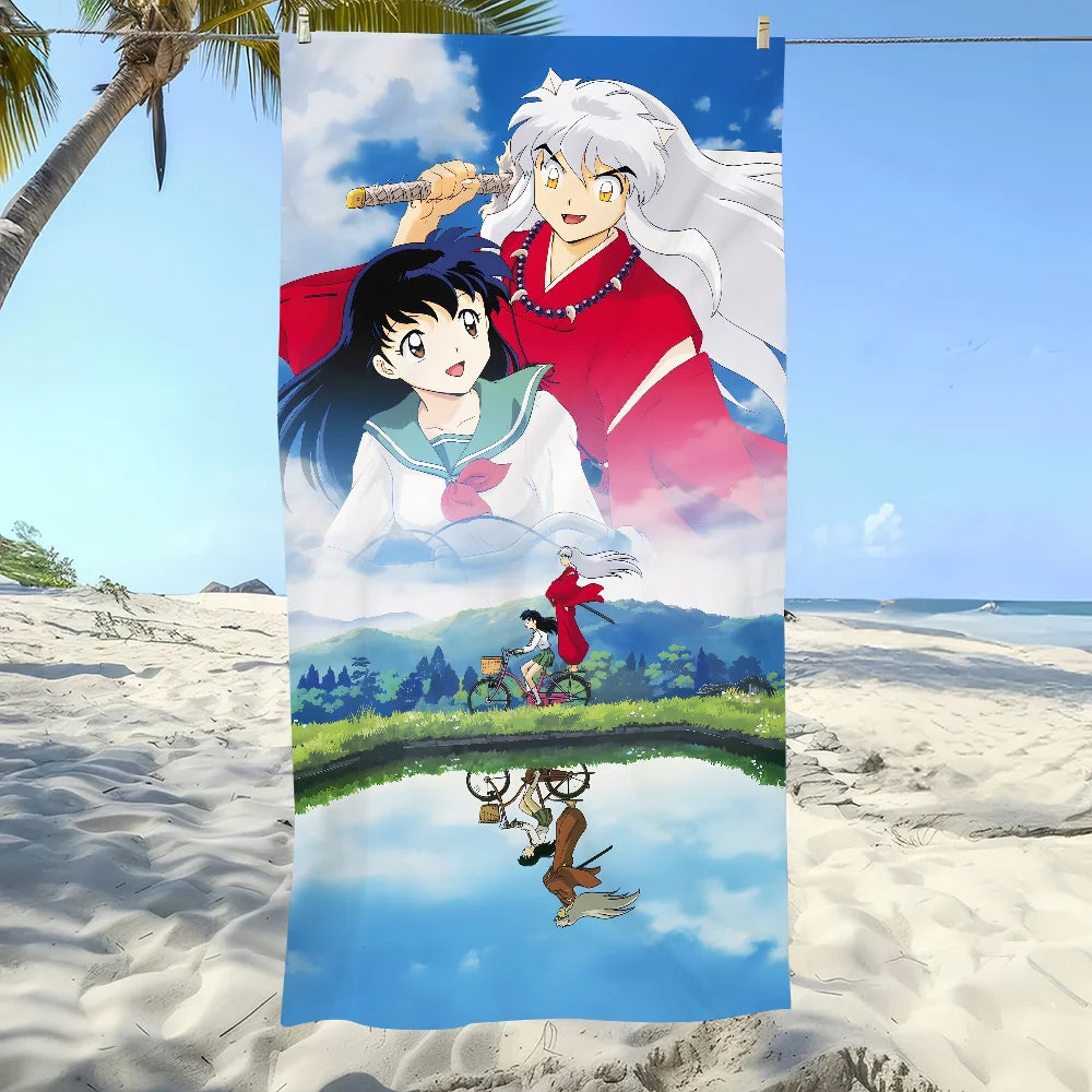 InuYasha Anime Beach Towel – Quick Dry Sports & Pool Towel