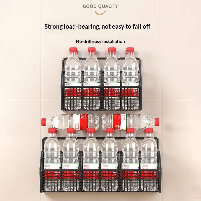 Space Saving No Drill Wall Mounted Organizer for Ginger Garlic Onion Storage Ideal for Kitchen Small Apartment Cooking Use Peaceful Pleasures Health and Wellness