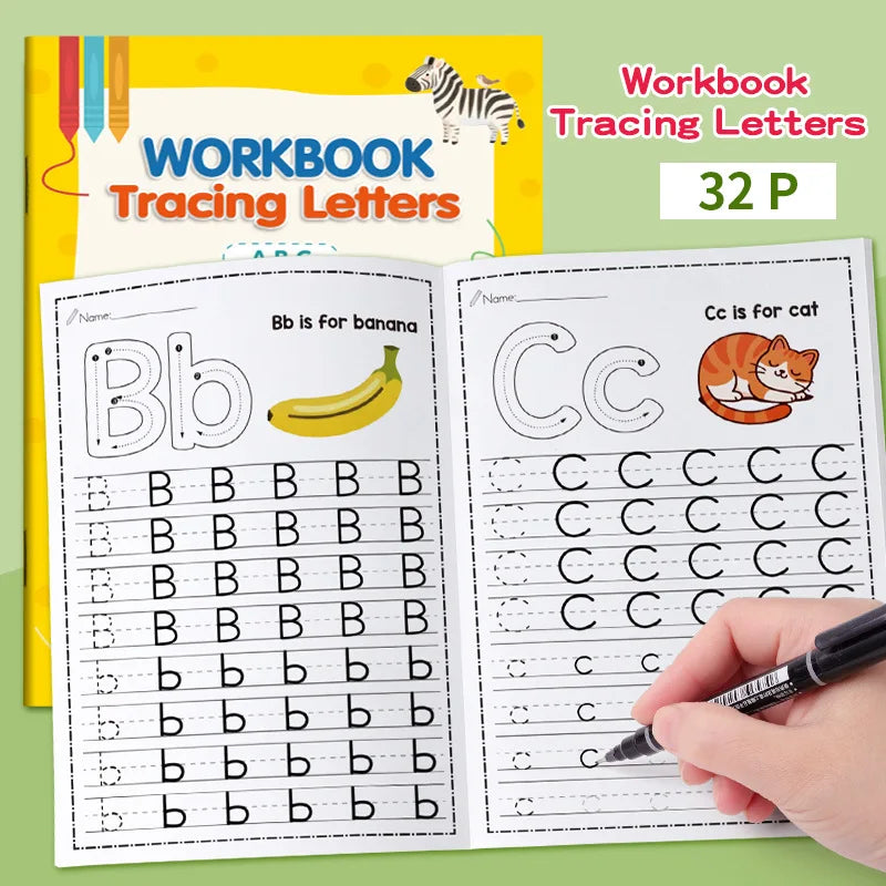 Tracing Letters A-z Uppercase Lowercase Writing Coloring Workbook