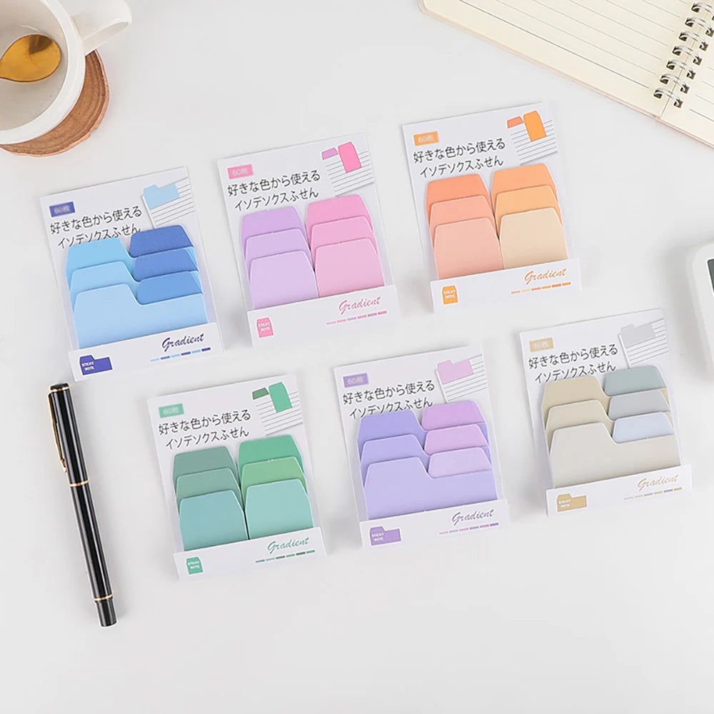 Colorful Gradient Index Stickers Creative Multi-color Office Account