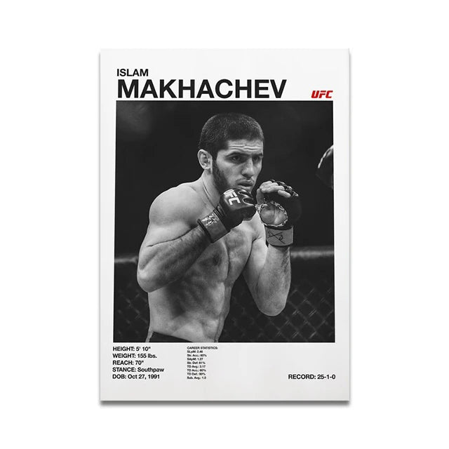 Boxing Fighting Star Canvas Wall Art Print Poster MMA Decorative Painting Home Decor Boxing Lover Gift Unframed Peaceful Pleasures Health and Wellness SW9927 20x30cm