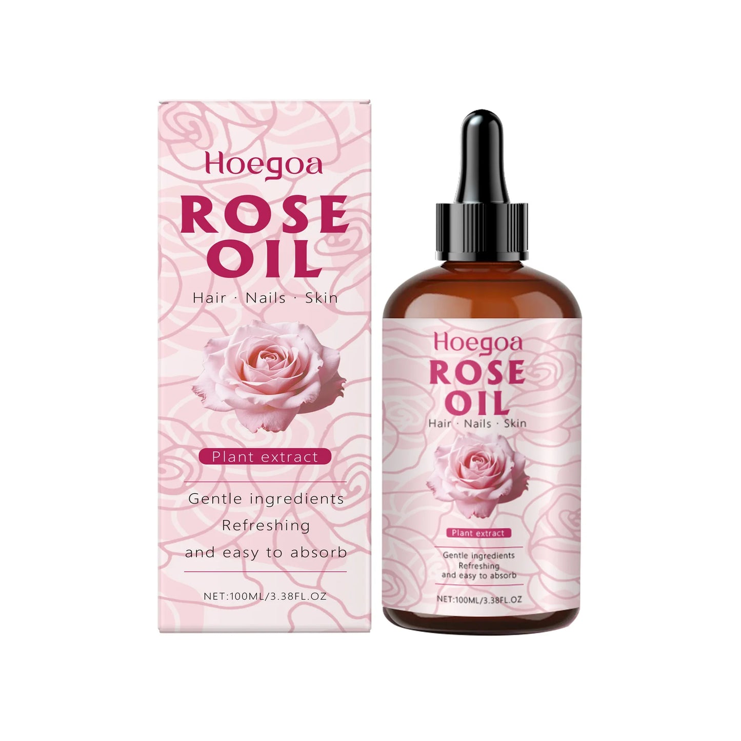 HOEGOA Rose Oil Face Serum – Anti-Aging & Brightening 100ml